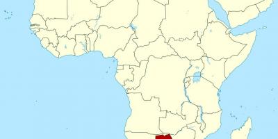 Bản đồ của Botswana phi